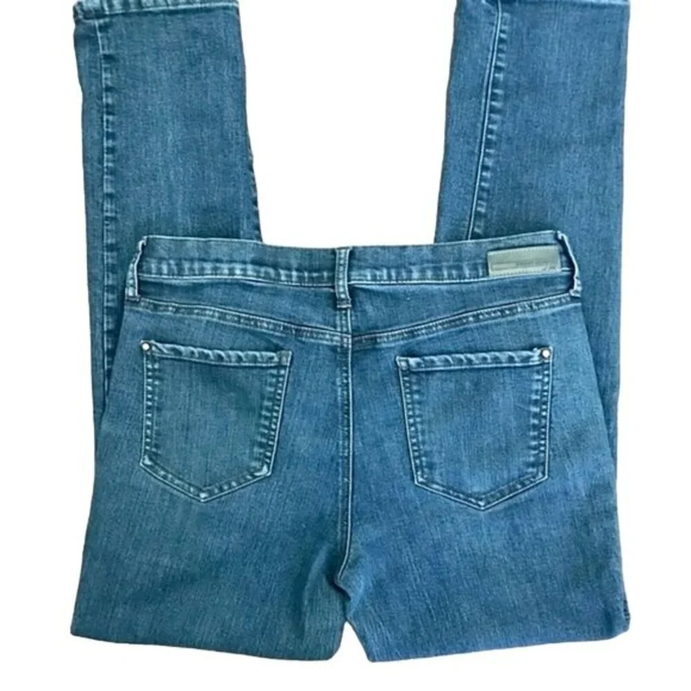 DKNY Jeans Women''s‎ Medium Wash Straight Leg Denim Blue Jeans Size 8 90's Y2K